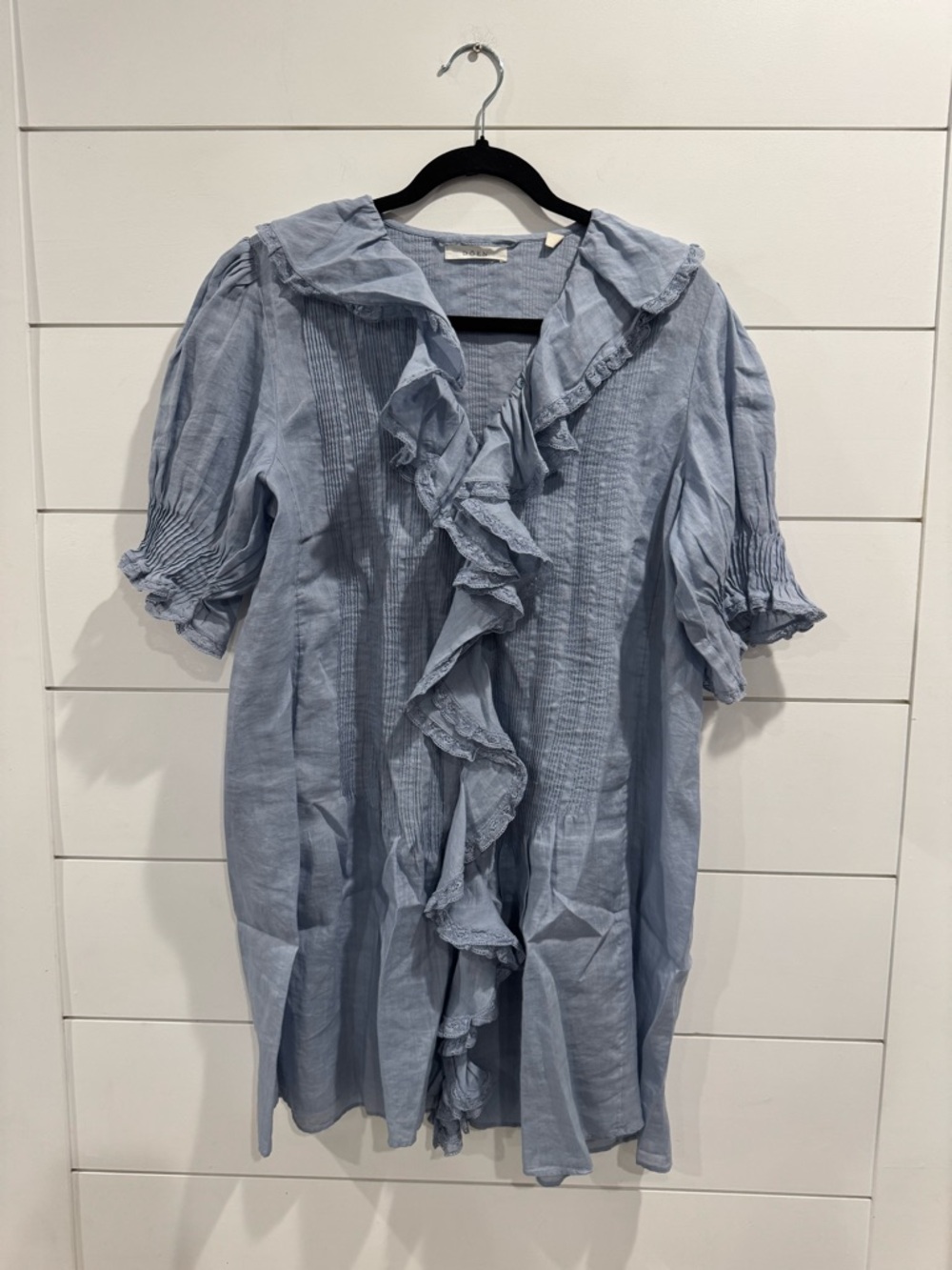 Doen Piper mini dress French blue - Picture 2 of 5